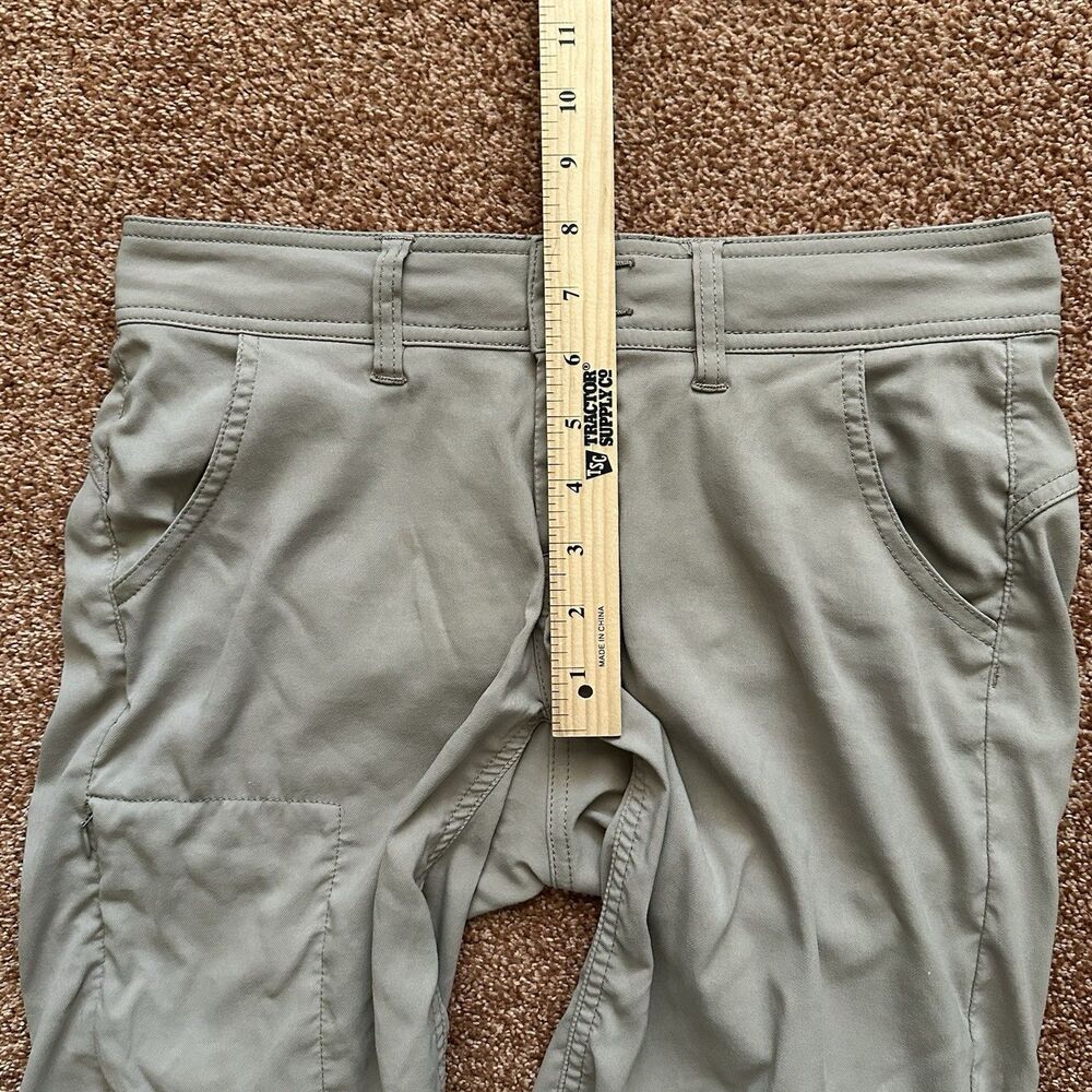 PrAna Bermuda Shorts Size 0 XS Tan Stretch Hiking Outdoors Gorpcore Safari Camp - Picture 7 of 8